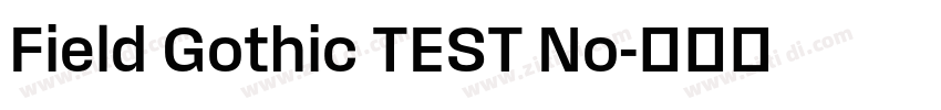 Field Gothic TEST No字体转换